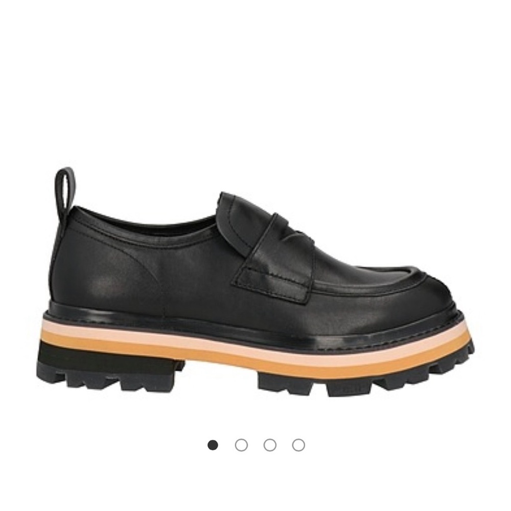 ASH platform loafers in black leather size 37